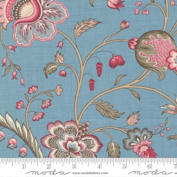 Antoinette French Blue 13951 14 by French General for Moda Fabrics