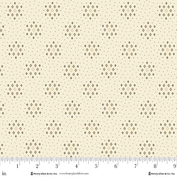 Buttercream & Brickle Bits...1943-40 Cream...Kim Diehl...Henry Glass Fabrics