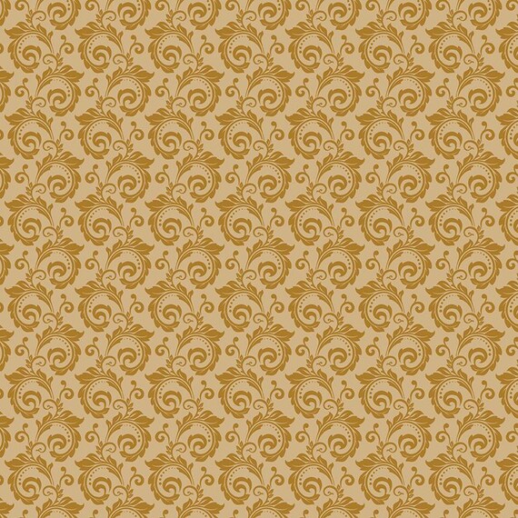 Christmas Greetings...C17664-GOLD...Sandy Gervais...Riley Blake Designs