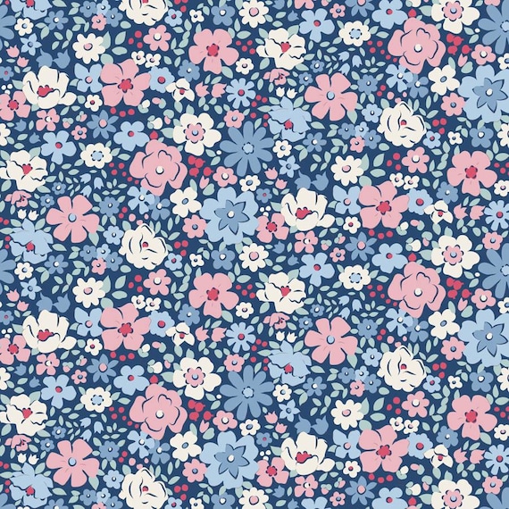 Village Life...Esther...Blue...Tilda fabrics...Tone Finnanger