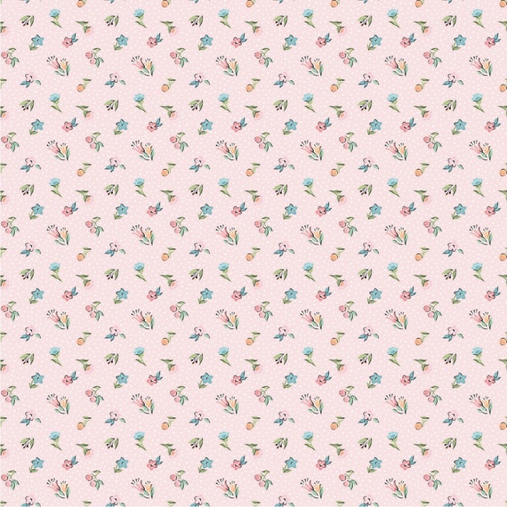 Garden Party Blush Mini Blooms GP23309 by Sheri McCulley for Poppie Cotton