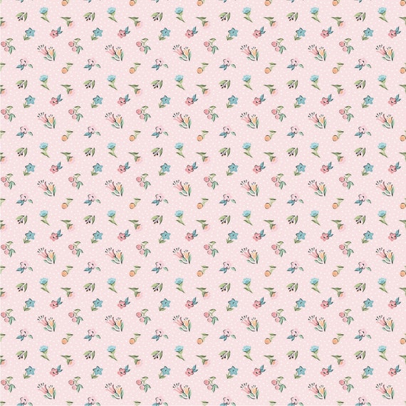 Garden Party Blush Mini Blooms GP23309 by Sheri McCulley for Poppie Cotton