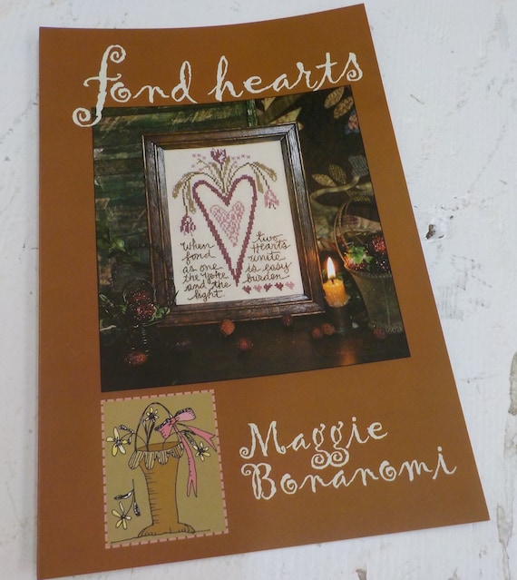 Fond Hearts by Maggie Bonanomi for Blackbird Designs...cross-stitch design, wedding cross stitch, valentine cross stitch