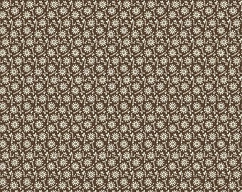 Curated Cottons Daisy R310730D-BROWN by Sheryl Johnson for Marcus Fabrics