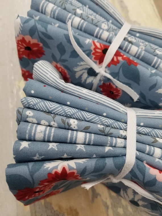Old Glory Sky Fat Quarter Bundle by Lella Boutique for Moda Fabrics...patriotic, Americana