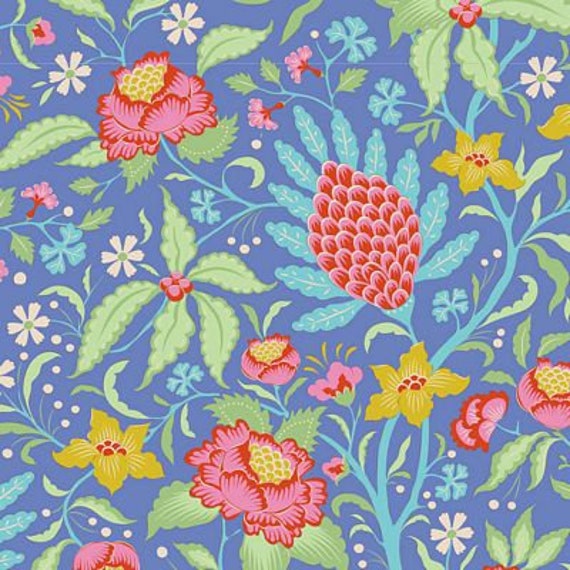 Bloomsville Flowertangle Blueberry...a Tilda Collection designed by Tone Finnanger