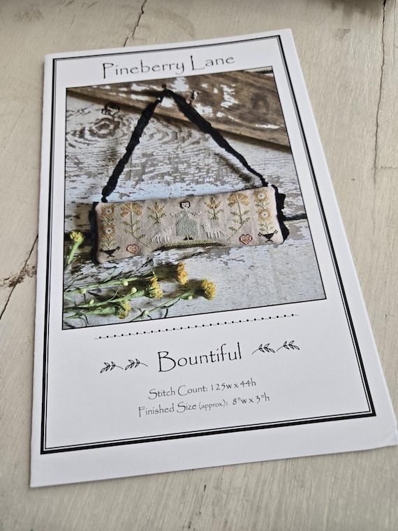 Bountiful...Pineberry Lane...cross stitch chart...Thanksgiving