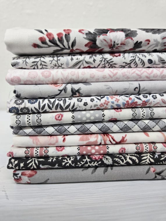 Audrey...HALF YARD Bundle...Clothworks...11 prints