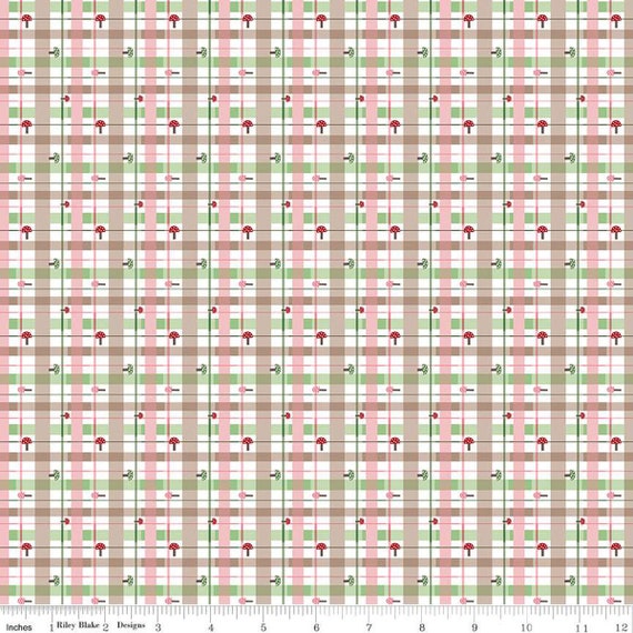 To Grandmother's House Lumberjack Plaid Cloud C14374-CLOUD by Jennifer Long for Riley Blake Designs