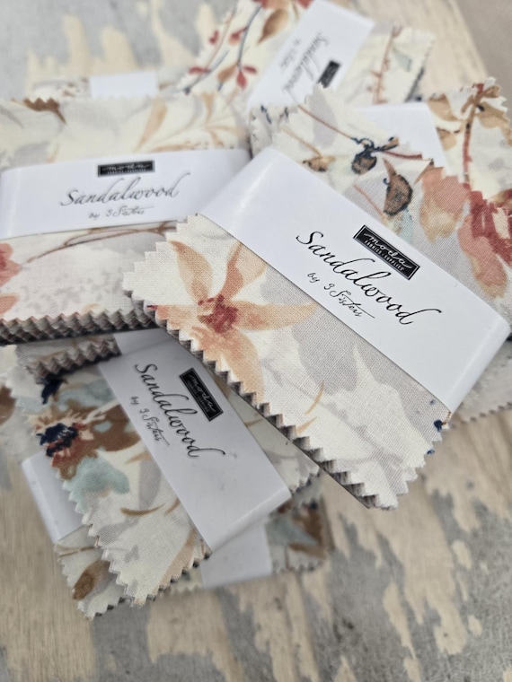 Sandalwood...Mini Charm Pack...3 Sisters...Moda Fabrics...42--2 1/2 inch squares