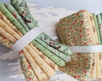 Dinah's Delight 1830-185 Rosemary and Butter fat quarter bundle designed by Betsy Chutchian for Moda Fabrics