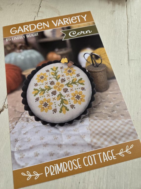 Garden Variety...Corn...Lindsey Weight for Primrose Cottage Stitches...cross stitch chart