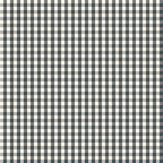 Cottage Farmhouse Fusion 7109S-47 Dark Blue and Cream Gingham Check designed by Maureen Fiorellini for Studio e Fabrics