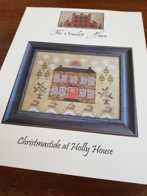 Christmastide at Holly House by The Scarlett House...cross stitch pattern, Christmas project