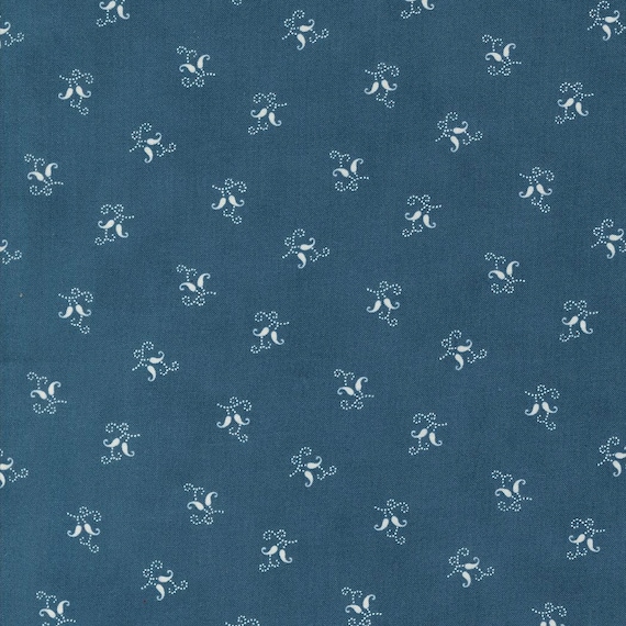Sandalwood...Indigo 44388 14...3 Sisters...Moda Fabrics