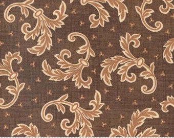 Dinah's Delight 1830-1850 Dark Chocolate 31672 17 designed by Betsy Chutchian for Moda Fabrics