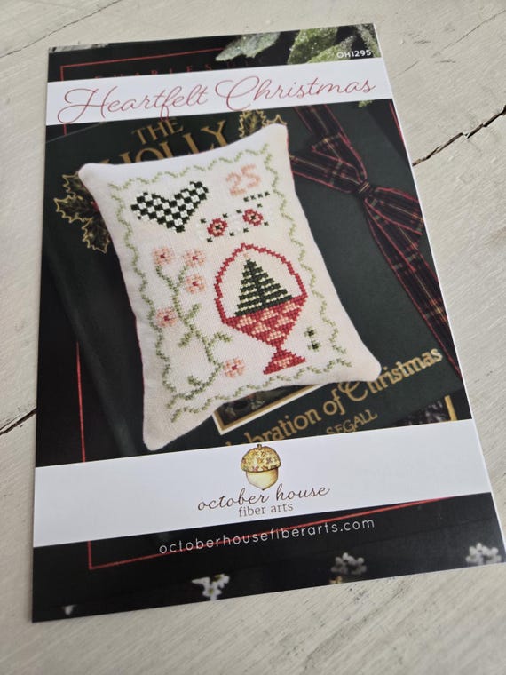 Heartfelt Christmas...October House Fiber Arts...cross stitch chart