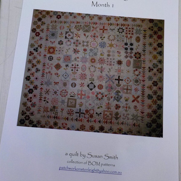 Stonefields Quilt pattern...pattern designed by Susan Smith...10 patterns...complete set