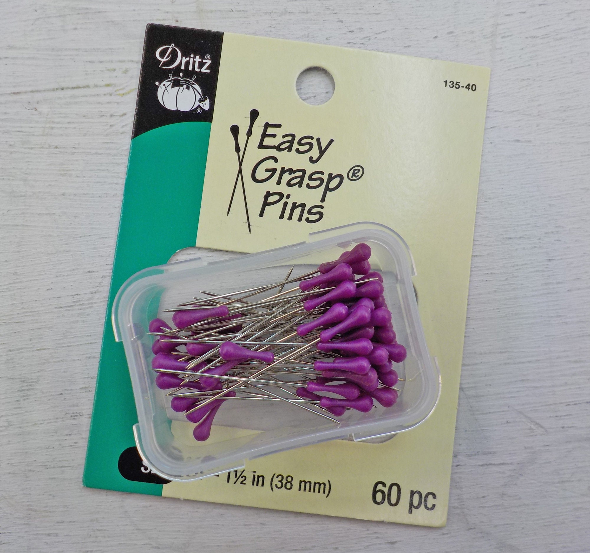 Dritz Easy Grasp Pins...60 pins size 241 1/2 inch Etsy