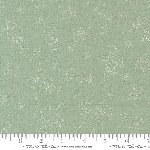 Sunbonnet...31761 33 dusty blue...Heather Briggs of My Sew Quilty Life...Moda Fabrics