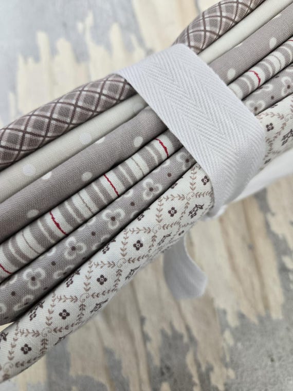 My Summer House...HALF YARD Stone bundle...Bunny Hill Designs...Moda Fabrics...6 prints