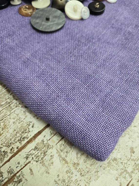 Weeks Dye Works, Peoria Purple, 20ct, Fat Quarter, 100% linen, cross stitch linen