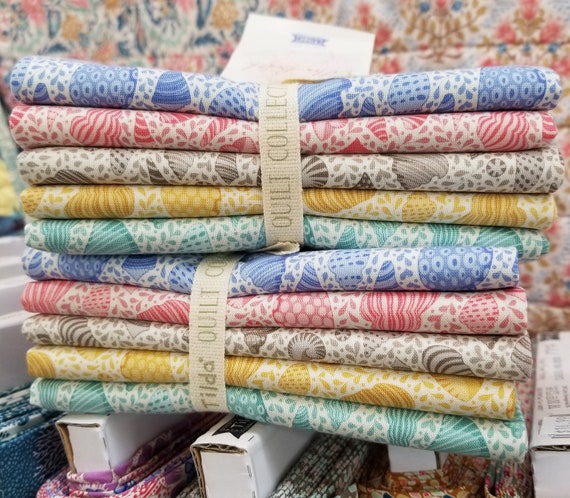 Cotton Beach Seashell Blender bundle...5 fat quarters...a Tilda Collection designed by Tone Finnanger