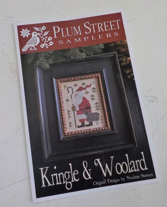 Kringle and Woolard by Plum Street Samplers...cross stitch pattern, Christmas cross stitch, winter cross stitch