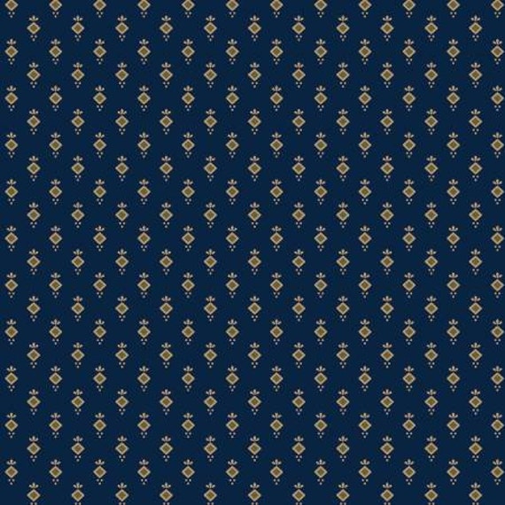 Piecemakers Sampler Navy Ditsy Dot R170796-NAVY by Pam Buda for Marcus Fabrics