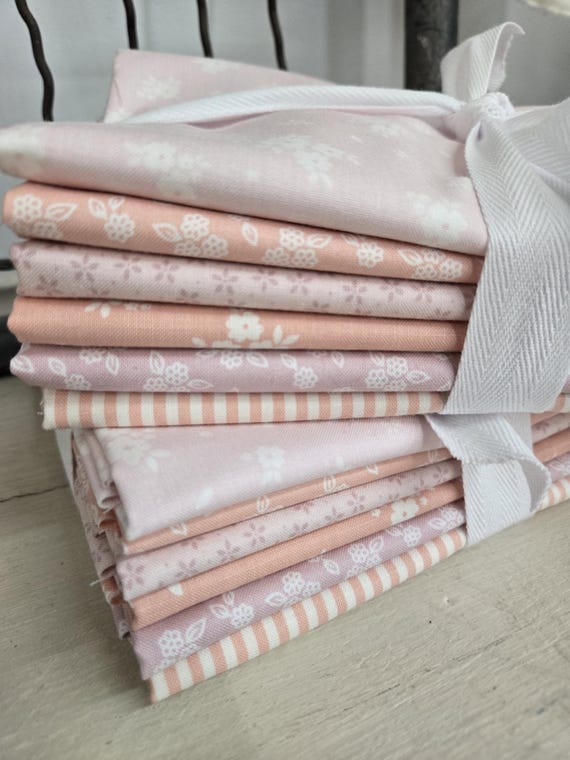 Pastel Prairie...Demure and Jovial HALF Yard Bundle...Heather Briggs of My Sew Quilty Life...Moda Fabrics...6 prints