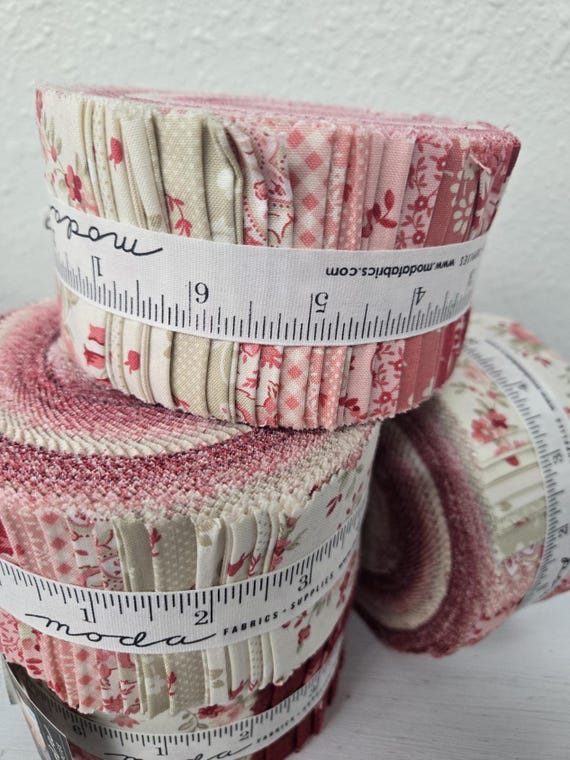 Petals and Polka Dots...Jelly Roll...Bunny Hill Designs...Moda Fabrics...40--2 1/2 inch strips