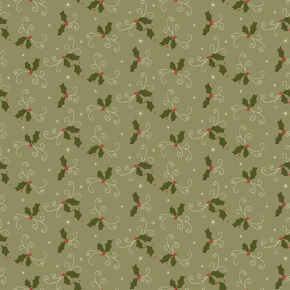 Christmas Greetings...C17663-SPRUCE...Sandy Gervais...Riley Blake Designs