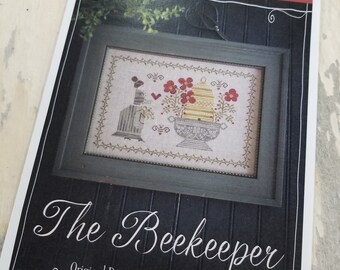 The Beekeeper by Plum Street Samplers...cross stitch pattern, bee stitch