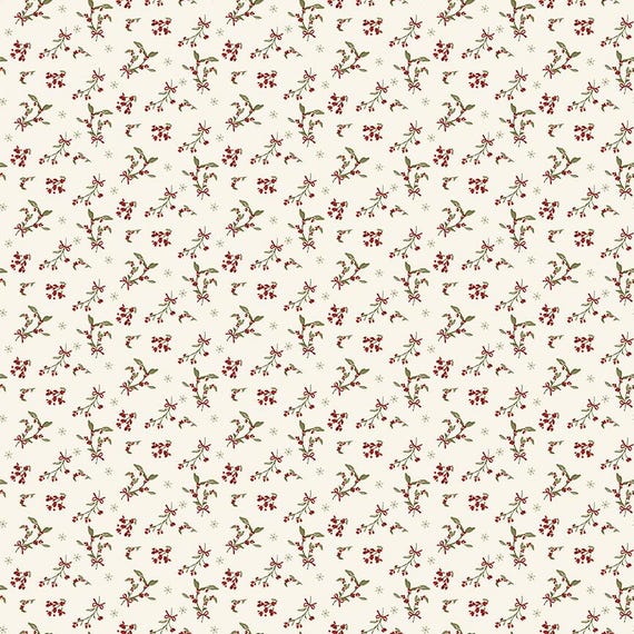 Christmas Greetings...C17662-CREAM...Sandy Gervais...Riley Blake Designs
