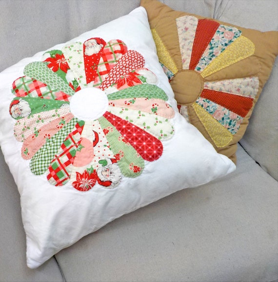 Grandma's Dresden pillow...pattern, acrylic template, and paper pieces...designed by April Zimmer for Sweetwater Cotton Shoppe