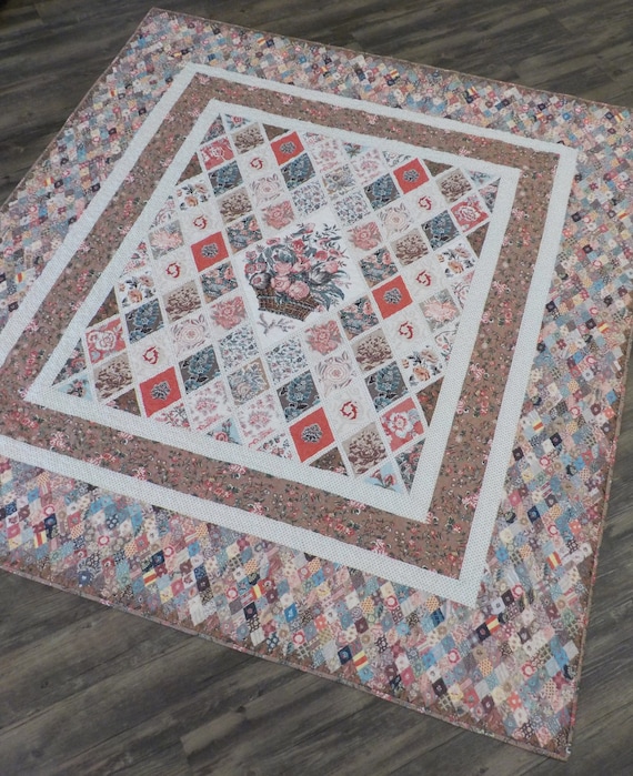 Jane's Modified Coverlet quilt kit...featuring Jane Austen's At Home Collection for Riley Blake Designs