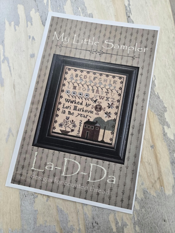 My Little Sampler by La-D-Da...cross stitch pattern, house cross stitch, sampler cross stitch