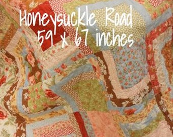 PDF Honeysuckle Road pattern designed by Mickey Zimmer for Sweetwater Cotton Shoppe
