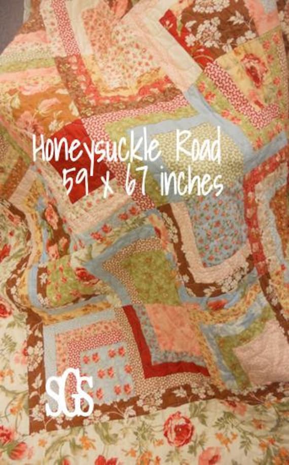 PDF Honeysuckle Road pattern designed by Mickey Zimmer for Sweetwater Cotton Shoppe