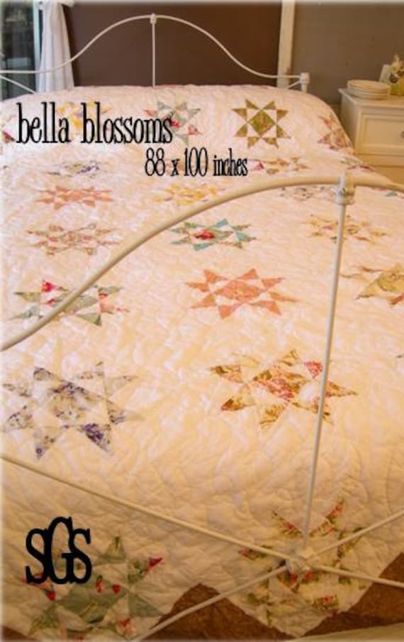 PDF Bella Blossoms pattern by Mickey Zimmer for Sweetwater Cotton Shoppe