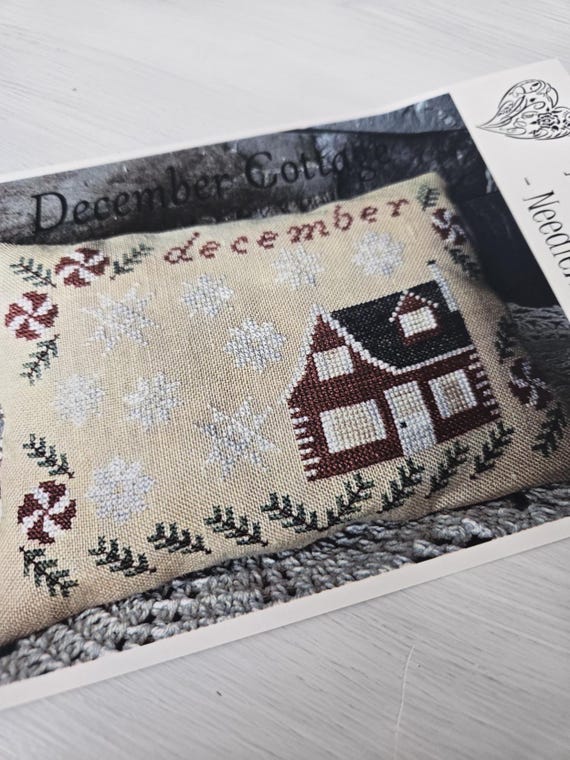 December Cottage...From the Heart--NeedleArt by Wendy...cross stitch chart
