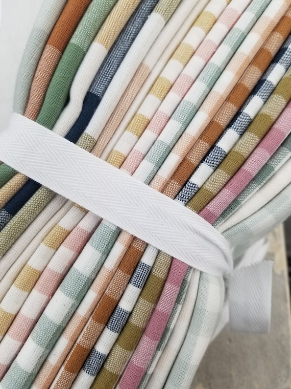 Camp Gingham...HALF YARD bundle...Fableism