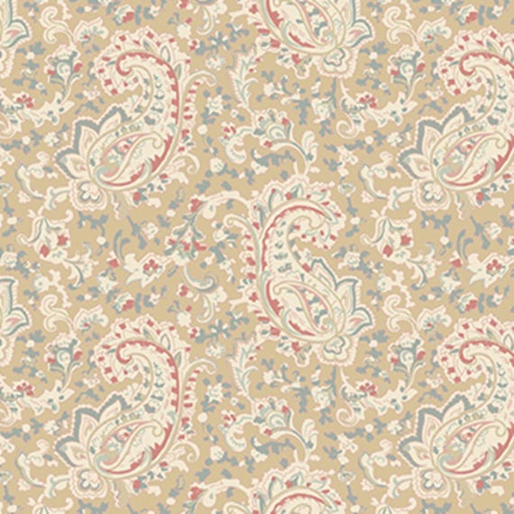 Beloved...1665470B...prague paisley...natural...April Cornell...Benartex