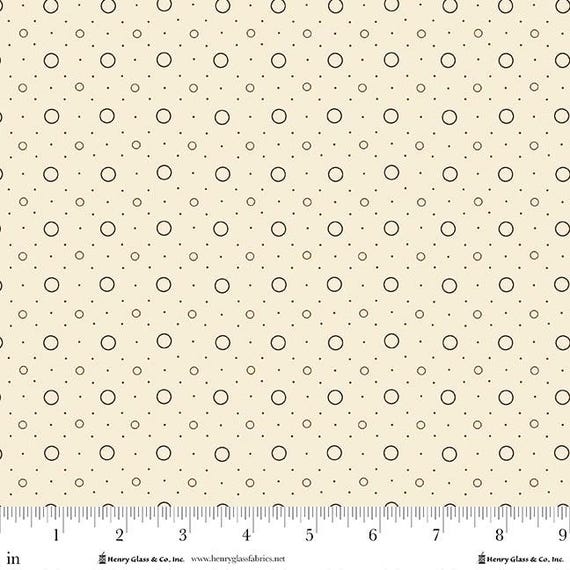 Buttercream & Brickle Bits...1946-40 Cream...Kim Diehl...Henry Glass Fabrics