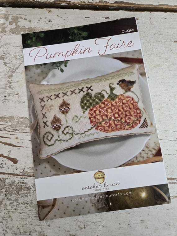 Pumpkin Faire...October House Fiber Arts...cross stitch pattern