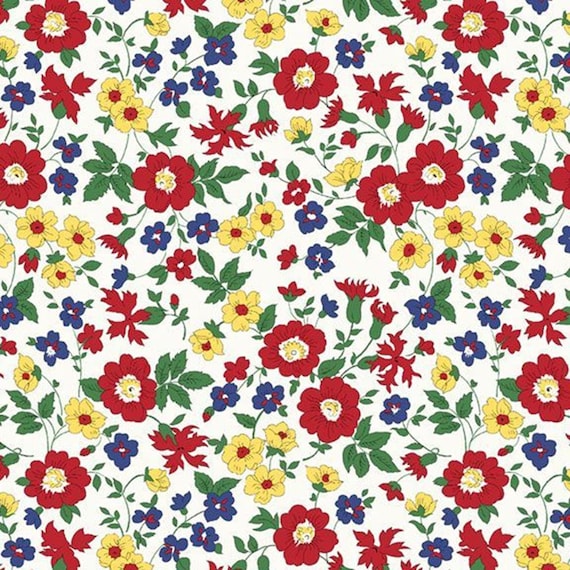 Aunt Grace Goes Bold...R351768D-MULTI...flower garden...Judie Rothermel...Marcus Fabrics