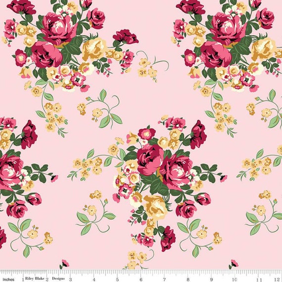 Tulip Cottage Main Pink C14260-PINK designed by Melissa Mortenson for Riley Blake Designs