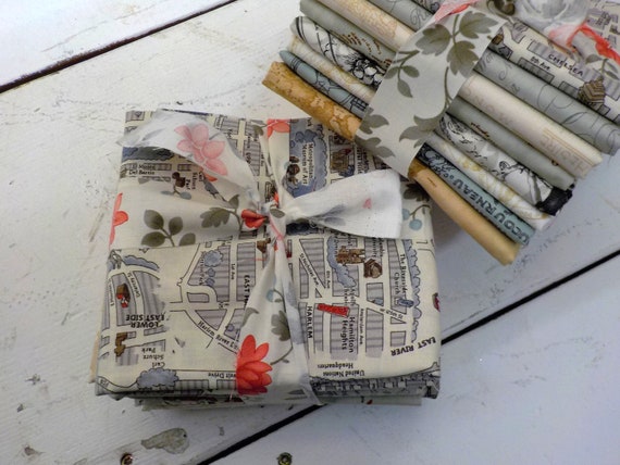 Last one! Passport half yard bundle, 8--half yards, designed by 3 Sisters for Moda Fabrics...curated bundle, exclusive grouping