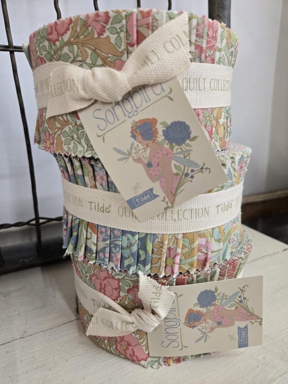 Songbird...Strip Roll...a Tilda Collection...Tone Finnanger...40--2 1/2 inch strips