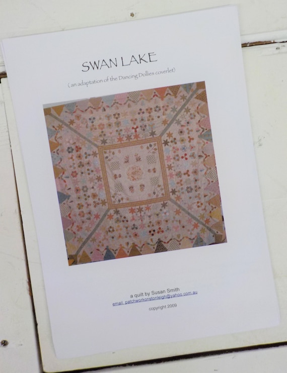 Swan Lake (an adaptation of the Dancing Dollies coverlet) Quilt pattern...pattern designed by Susan Smith...complete pattern